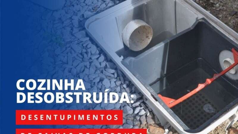 de caixas de gordura! 🍳✨ Nossos serviços especializados garantem que seu sistema de drenagem permaneça limpo e eficiente, eliminando obstruções indesejadas. Confie em nós para manter sua cozinha funcionando sem interrupções!