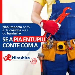 🚿 Pia entupida_ Não se preocupe! Seja na cozinha ou no banheiro, a Desentupidora Hiroshiro está aqui para resolver. 💧